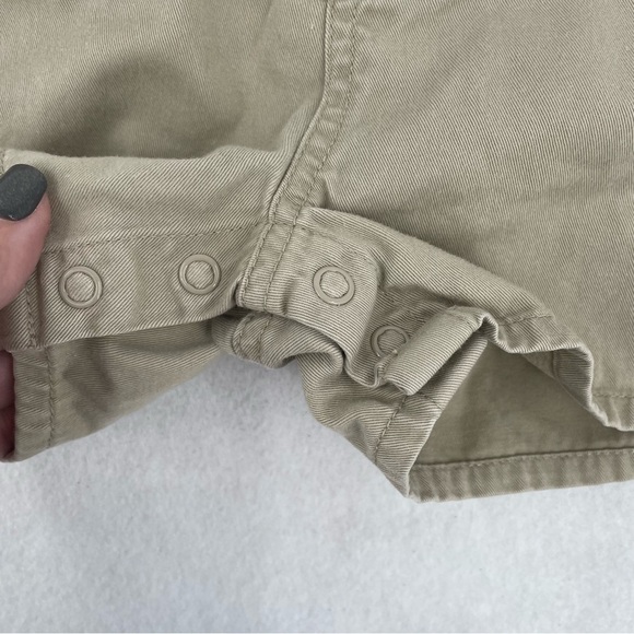 OSHKOSH B’GOSH Baby Vintage Khaki Shorts Overalls size: 3-6 Months - Picture 4 of 7